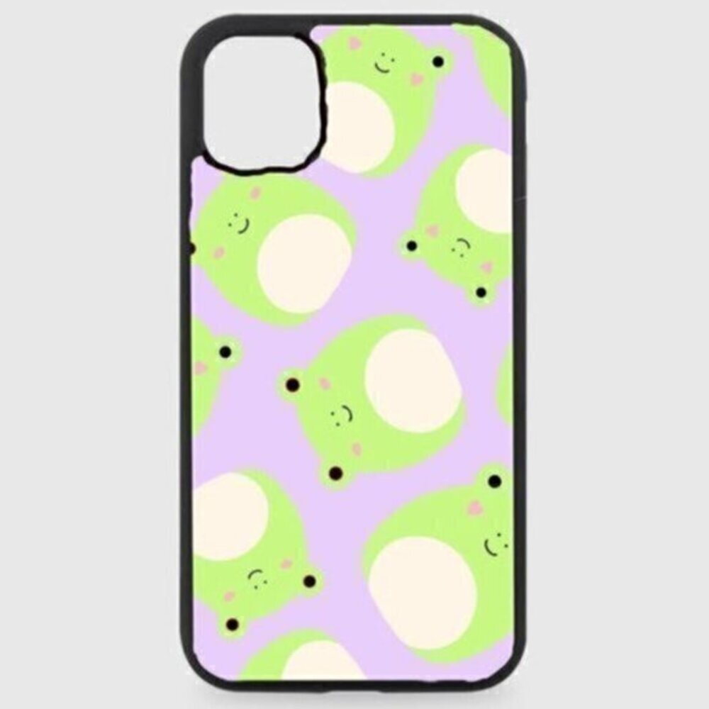 Purple cute frog phone case
